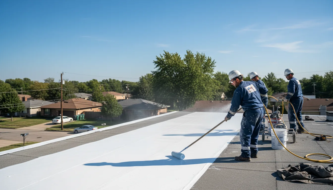 Commercial roof coating in Mchenry, IL near me